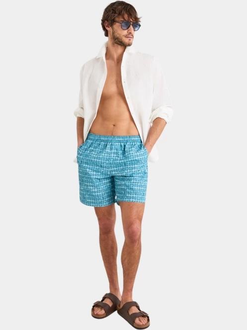 Nautica Vasa Swim Short férfi fürdőnadrág kék színben 4