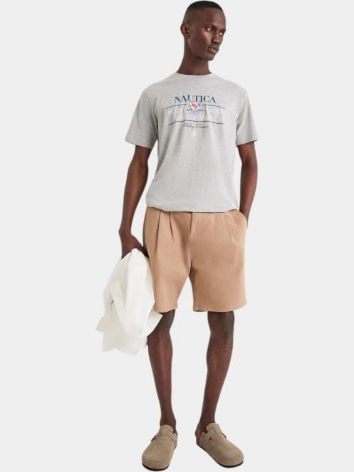 Nautica Timon T-Shirt férfi rövid ujjú póló szürke színben 4