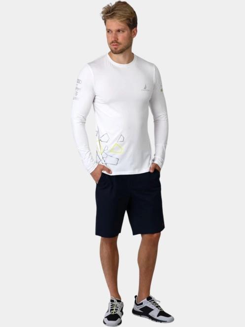 Nautica Lionel 2 Long Sleeve T-Shirt férfi hosszú ujjú póló fehér színben 5