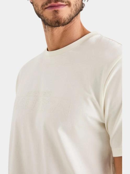 Nautica Medway T-Shirt férfi rövid ujjú póló homok színben 4