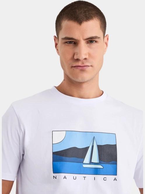 Nautica Tay T-Shirt férfi rövid ujjú póló fehér színben 6