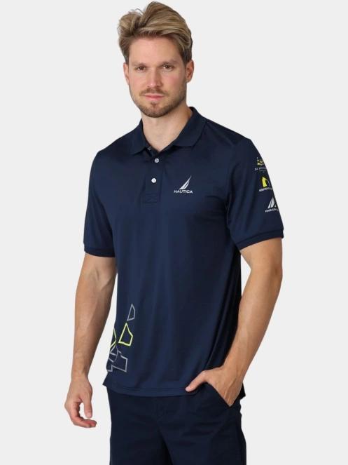 Nautica Leon 3 Polo férfi galléros póló sötétkék színben 2