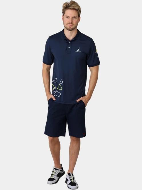 Nautica Leon 3 Polo férfi galléros póló sötétkék színben 5