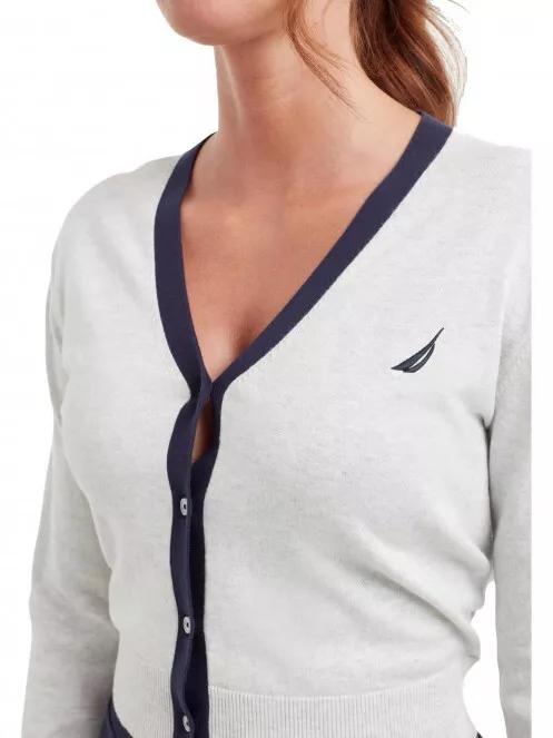 Nautica Dana Knitwear női kardigán fehér színben 5