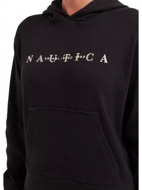 Nautica Luna Crop Hoody női kapucnis pulóver fekete színben 5