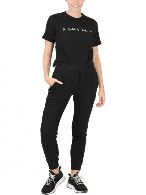 Nautica Bailey Jersey Pant női tréning nadrág fekete színben 4