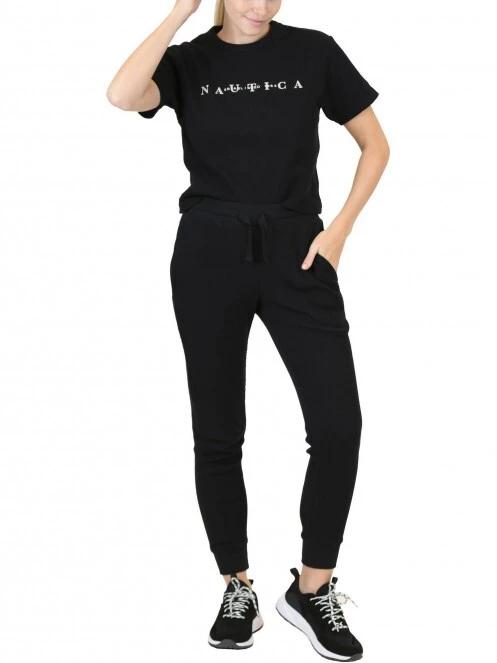 Nautica Ursa Crop T-Shirt női rövid ujjú póló fekete színben 4