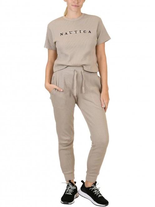 Nautica Ursa Crop T-Shirt női rövid ujjú póló homok színben 5