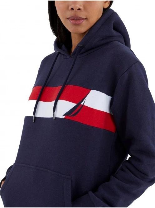 Nautica Robyn OH Hoodie női kapucnis pulóver sötétkék színben 5