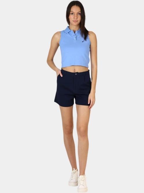 Nautica Danna Polo Shirt női ujjatlan póló világoskék színben 5