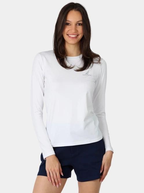 Nautica Lisa Long Sleeve T-Shirt női hosszú ujjú póló fehér színben 2