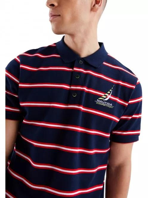 Nautica Firefish Polo Shirt férfi galléros póló sötétkék színben 4