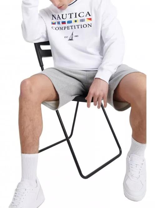 Nautica Polar Oversized Sweatshirt férfi pulóver fehér színben 2