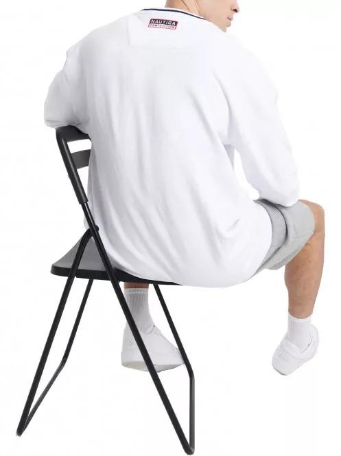 Nautica Polar Oversized Sweatshirt férfi pulóver fehér színben 3