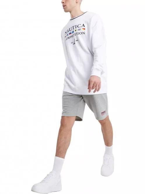 Nautica Polar Oversized Sweatshirt férfi pulóver fehér színben 5