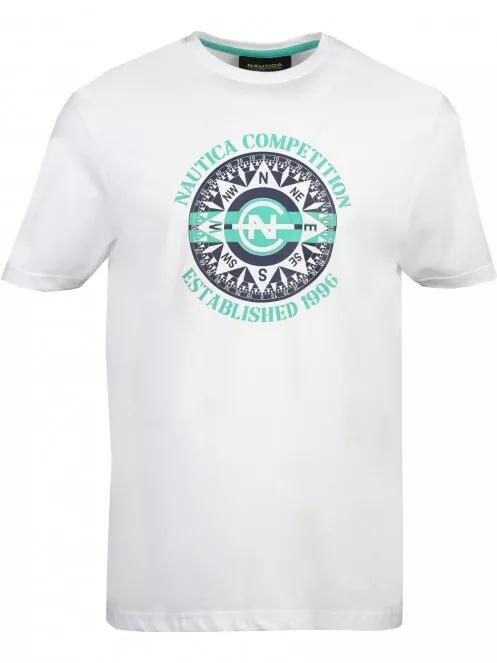 Nautica Cable T-Shirt férfi rövid ujjú póló fehér színben 2