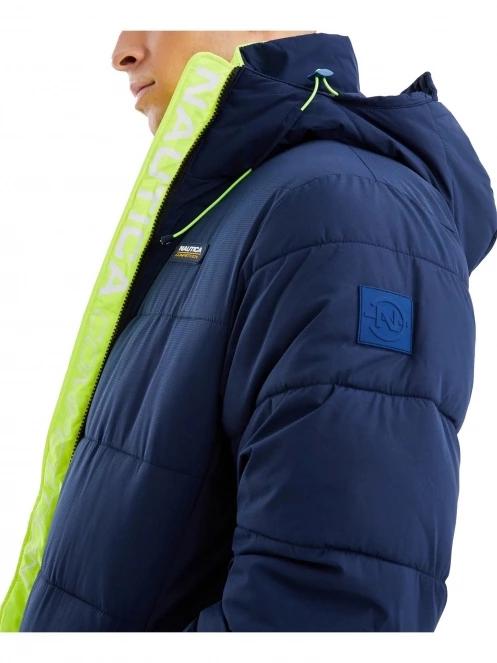 Nautica Antigua Padded Jacket férfi utcai kabát sötétkék színben 4