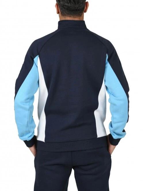 Nautica Metter 1/4 Zip Top férfi polár pulóver sötétkék színben 3
