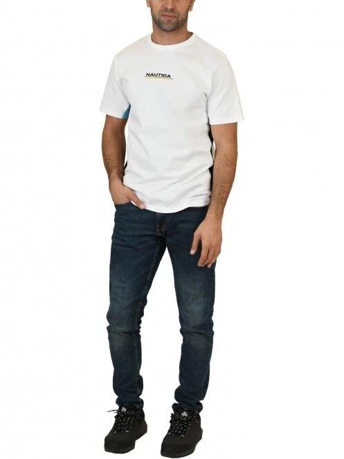 Nautica Pooler T-Shirt férfi rövid ujjú póló fehér színben 5