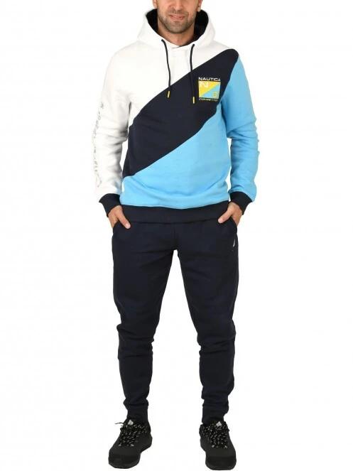 Nautica Edisto OH Hoody férfi kapucnis pulóver sötétkék színben 5