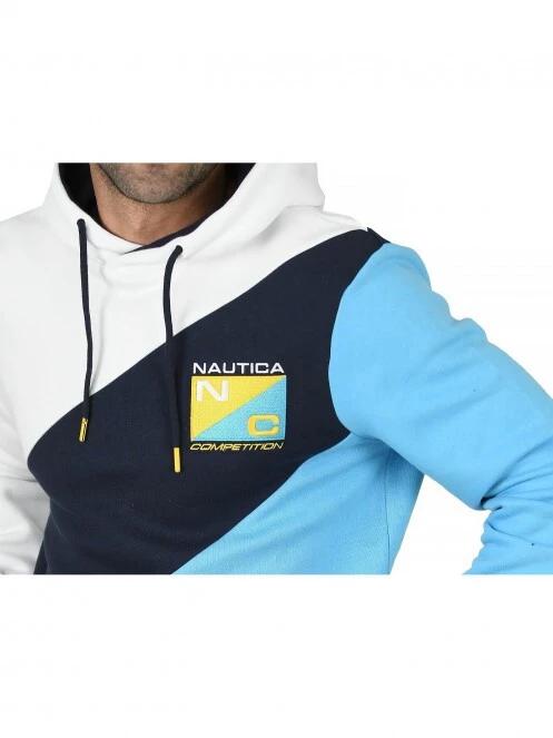 Nautica Edisto OH Hoody férfi kapucnis pulóver sötétkék színben 6