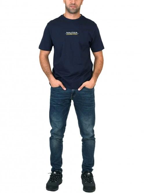 Nautica Woodville T-Shirt férfi rövid ujjú póló sötétkék színben 5
