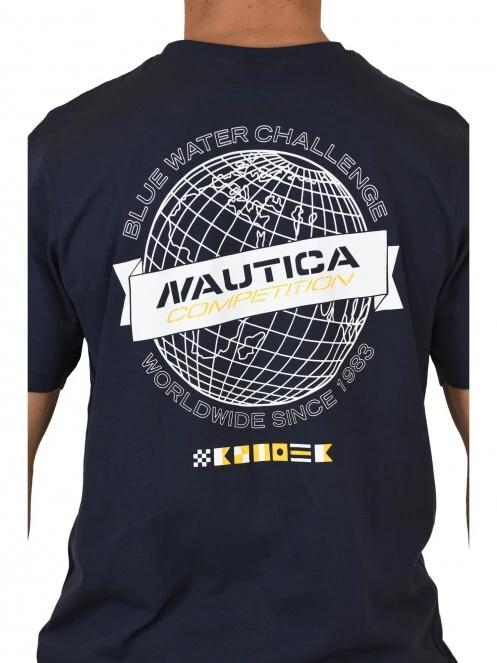 Nautica Woodville T-Shirt férfi rövid ujjú póló sötétkék színben 6