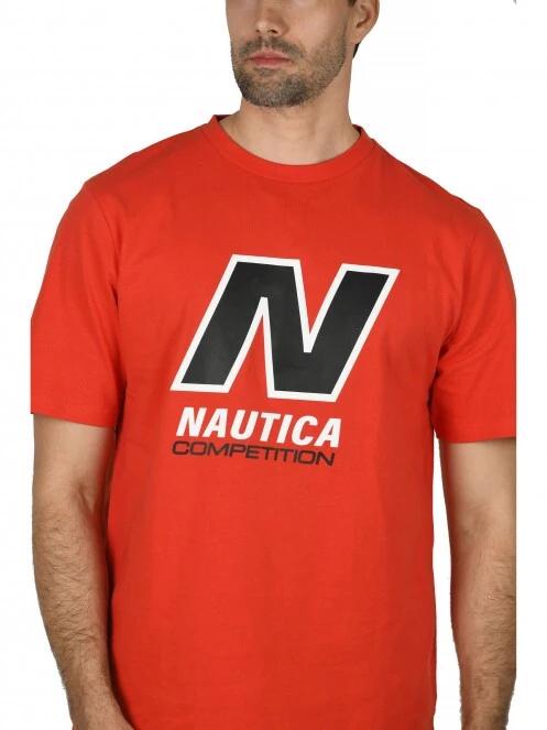 Nautica Wessix T-Shirt férfi rövid ujjú póló piros színben 5