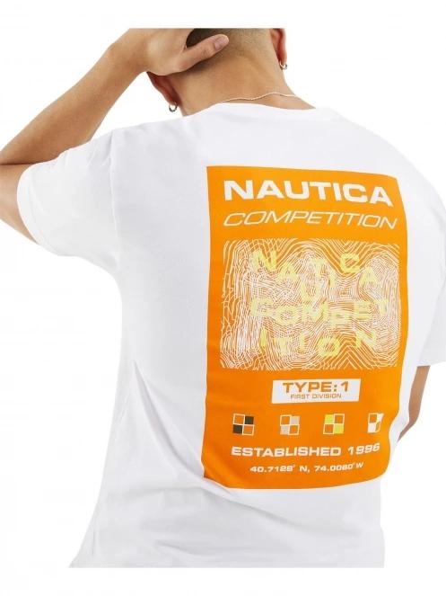 Nautica Blake T-Shirt férfi rövid ujjú póló fehér színben 5