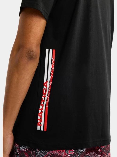 Nautica Cork T-Shirt férfi rövid ujjú póló fekete színben 7
