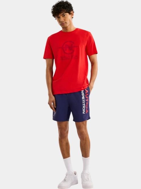 Nautica Newry T-Shirt férfi rövid ujjú póló piros színben 4