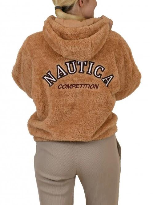 Nautica Penn FZ Jacket női pulóver barna színben 4