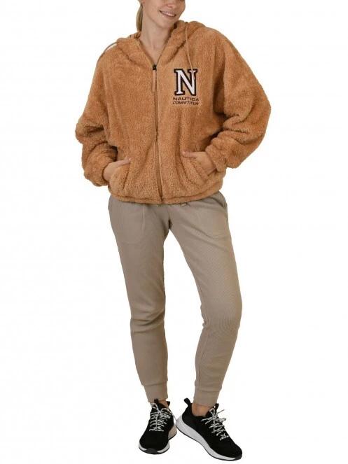 Nautica Penn FZ Jacket női pulóver barna színben 5