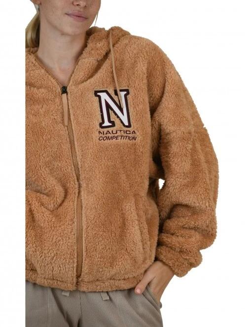 Nautica Penn FZ Jacket női pulóver barna színben 6
