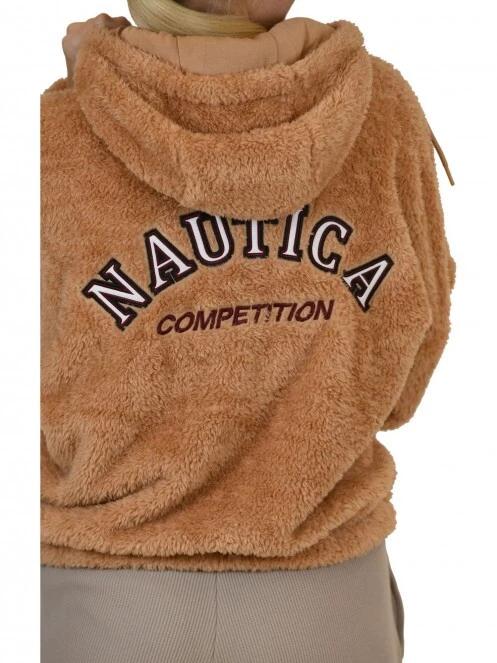 Nautica Penn FZ Jacket női pulóver barna színben 7
