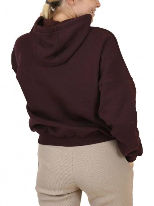 Nautica Lodi Oversized Hoody női kapucnis pulóver barna színben 4