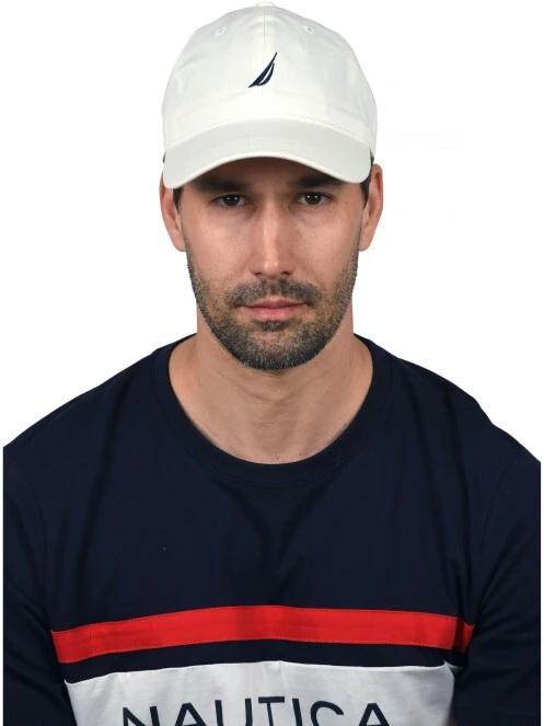 Nautica Ruck Strapback Cap baseball sapka fehér színben 2