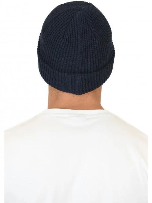 Nautica Buller Beanie sapka sötétkék színben 4