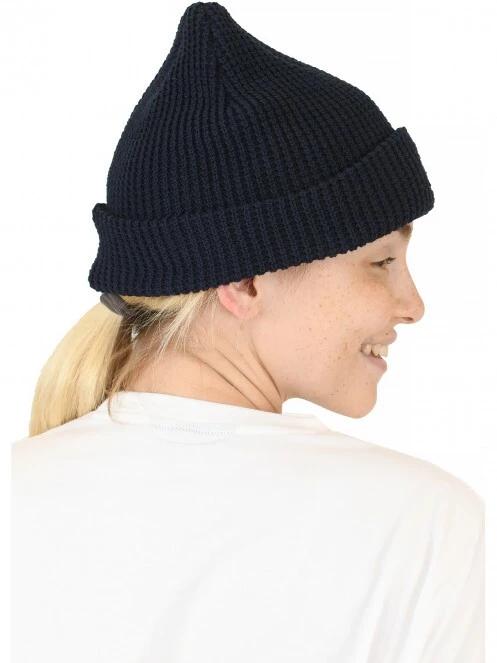 Nautica Buller Beanie sapka sötétkék színben 6
