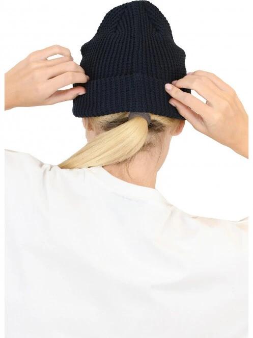 Nautica Buller Beanie sapka sötétkék színben 7