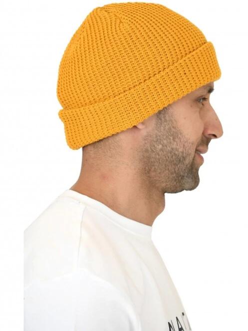 Nautica Buller Beanie sapka sárga színben 3