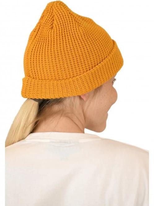 Nautica Buller Beanie sapka sárga színben 6