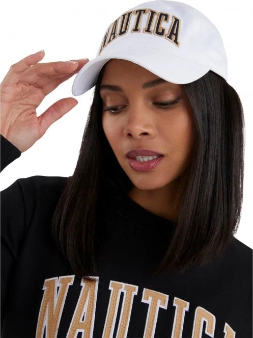 Nautica Achilles Strapback Cap női baseball sapka fehér színben 4