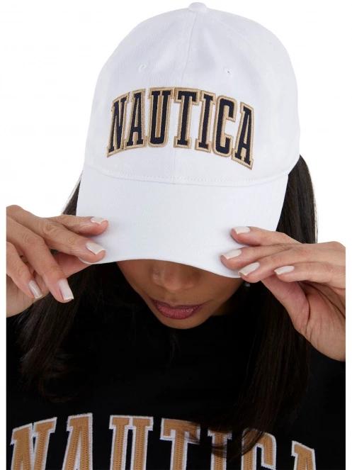 Nautica Achilles Strapback Cap női baseball sapka fehér színben 5