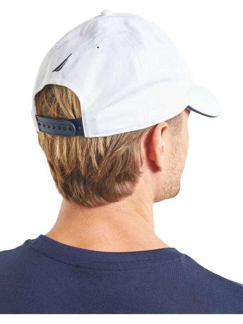Nautica Robson Snapback Cap férfi baseball sapka fehér színben 4