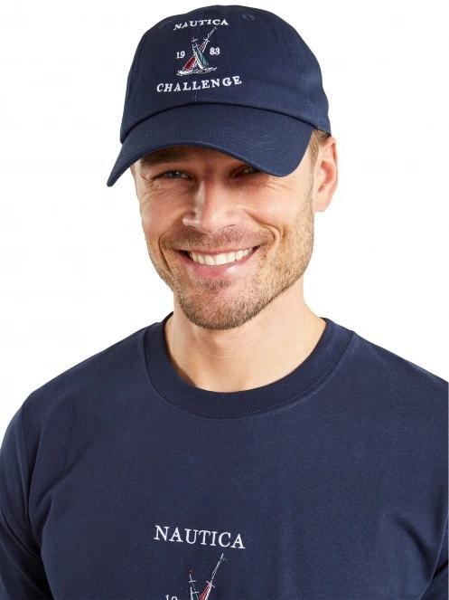 Nautica Oxford Strapback Cap férfi baseball sapka sötétkék színben 2