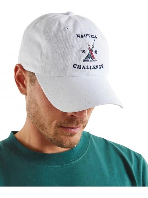 Nautica Oxford Strapback Cap férfi baseball sapka fehér színben 5