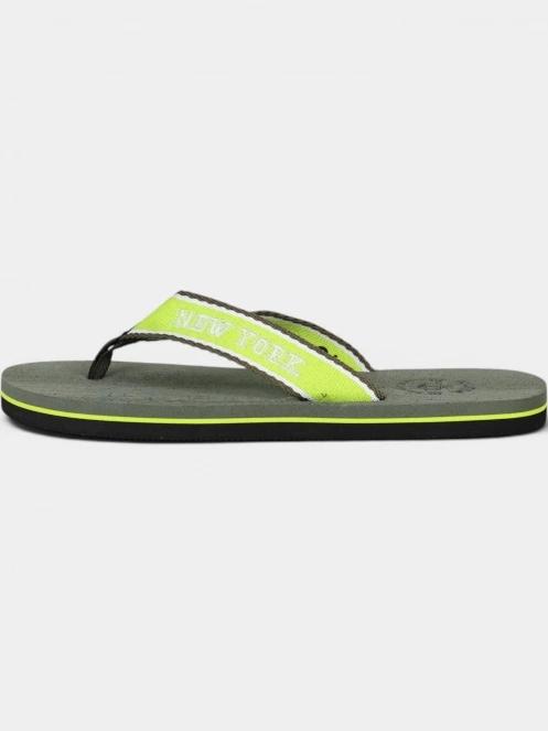 Nautica Massachussets férfi flip flop papucs sötétzöld színben 3