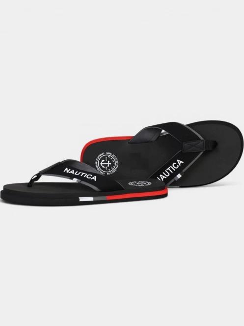 Nautica Pag férfi flip flop papucs fekete színben 4