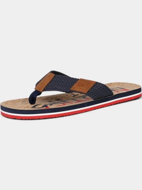 Nautica Tahiti férfi flip flop papucs barna színben 2